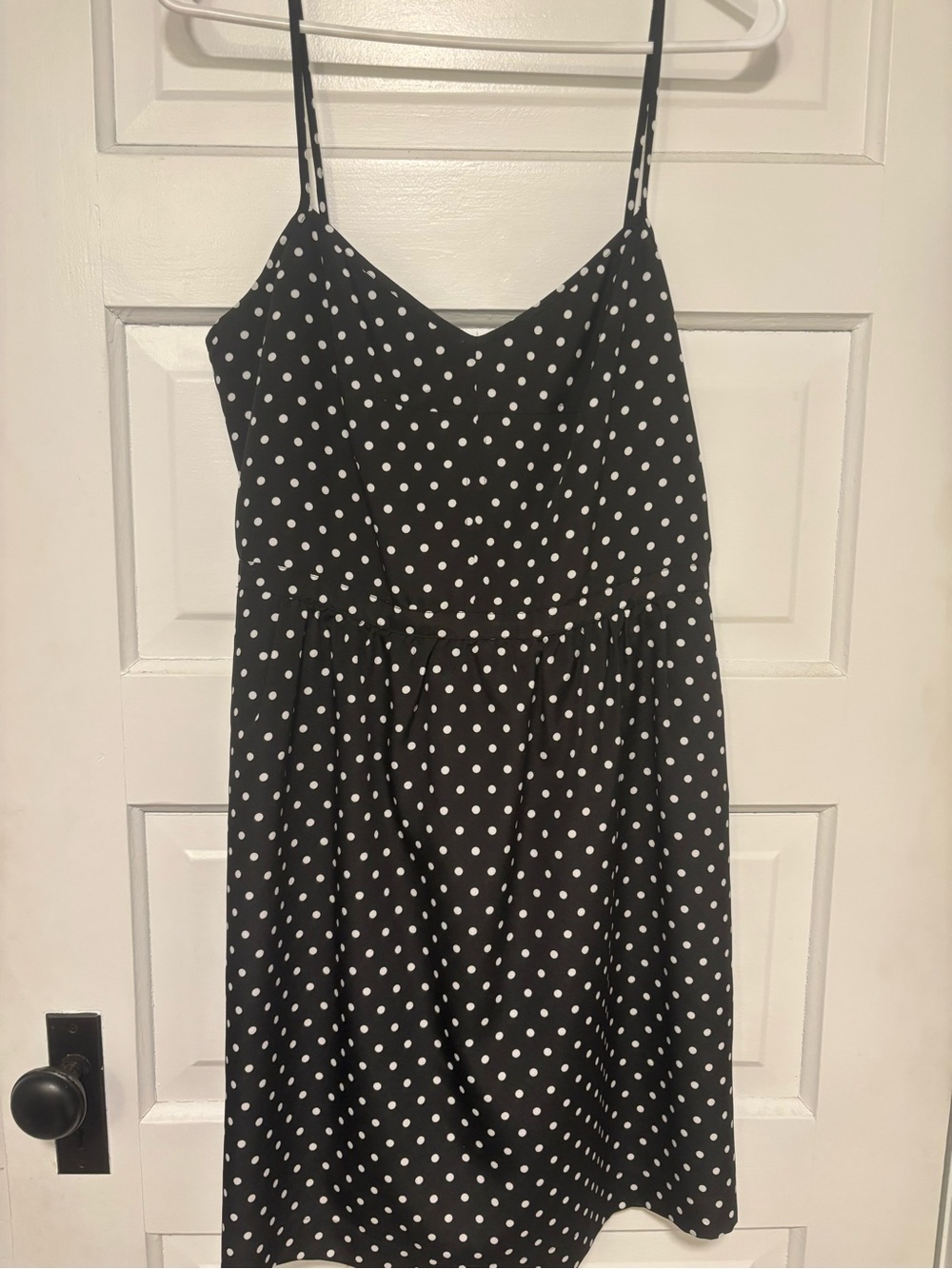 J. Crew Black and White Polka Dot Dress